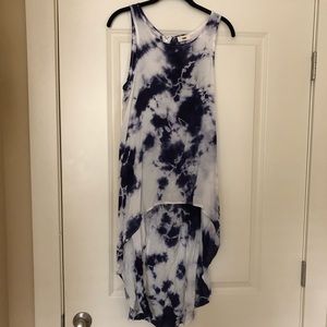 High low tie dye tunic
